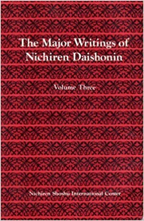 9784888720182-The Major Writings of Nichiren Daishonin, Vol. 3.